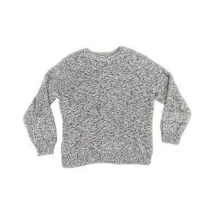 Blue and White Cozy Knit Sweater